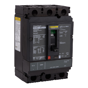 Schneider Electric Molded Case Circuit Breaker; 3-Pole; 20A; 600VAC/250VDC; 18kA @ 480VAC; Lugs - Both Ends; UL 489